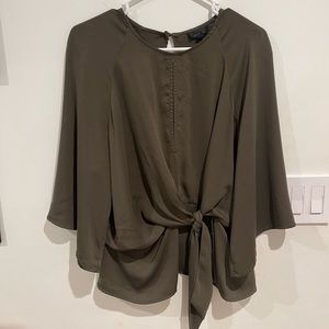 Topshop Olive Green Green Witch Goblin Core Top